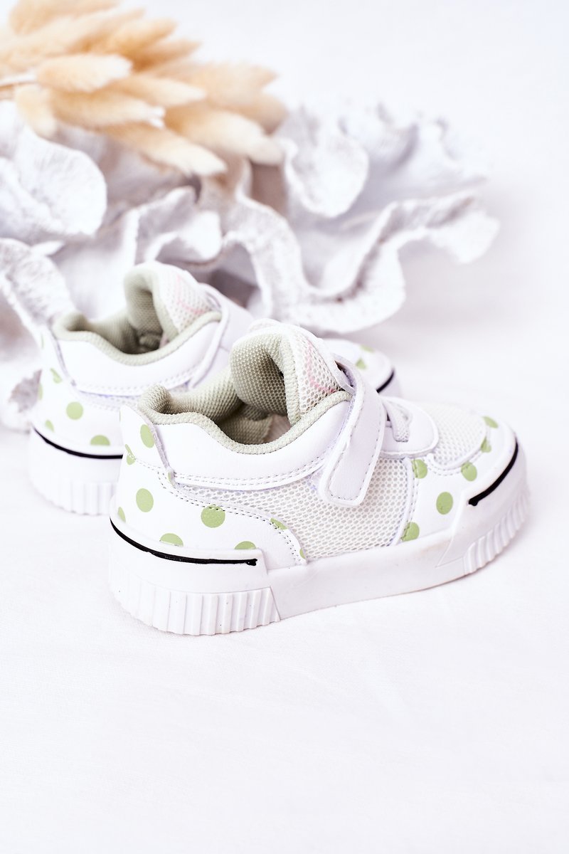 Children's Sport Shoes With Panda White-Green Chico