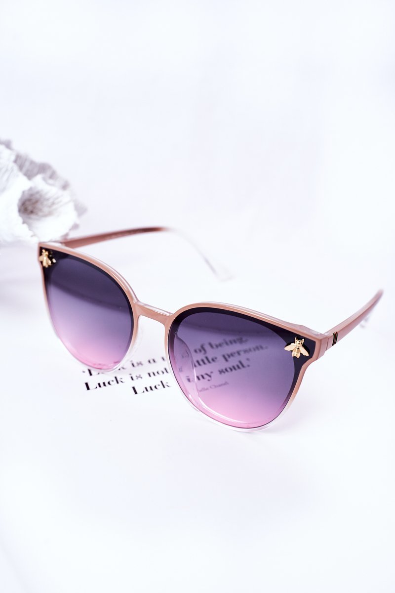 Sunglasses With A Fly Nude With Pink Ombre