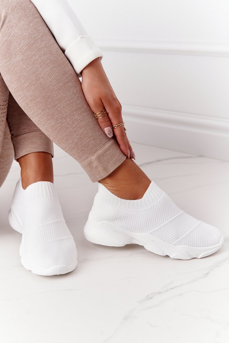 Women's Slip-on Sneakers White Yoga Class