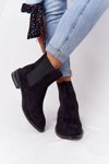 Suede Insulated Chelsea Boots Lu Boo Black